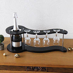 Набір для вина на 4 чарки-хвиля SS07266 SS07266