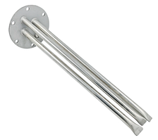 Фланец для бойлера под сухой тэн Bosch, D125 мм, L405 мм (сплошная нержавейка)