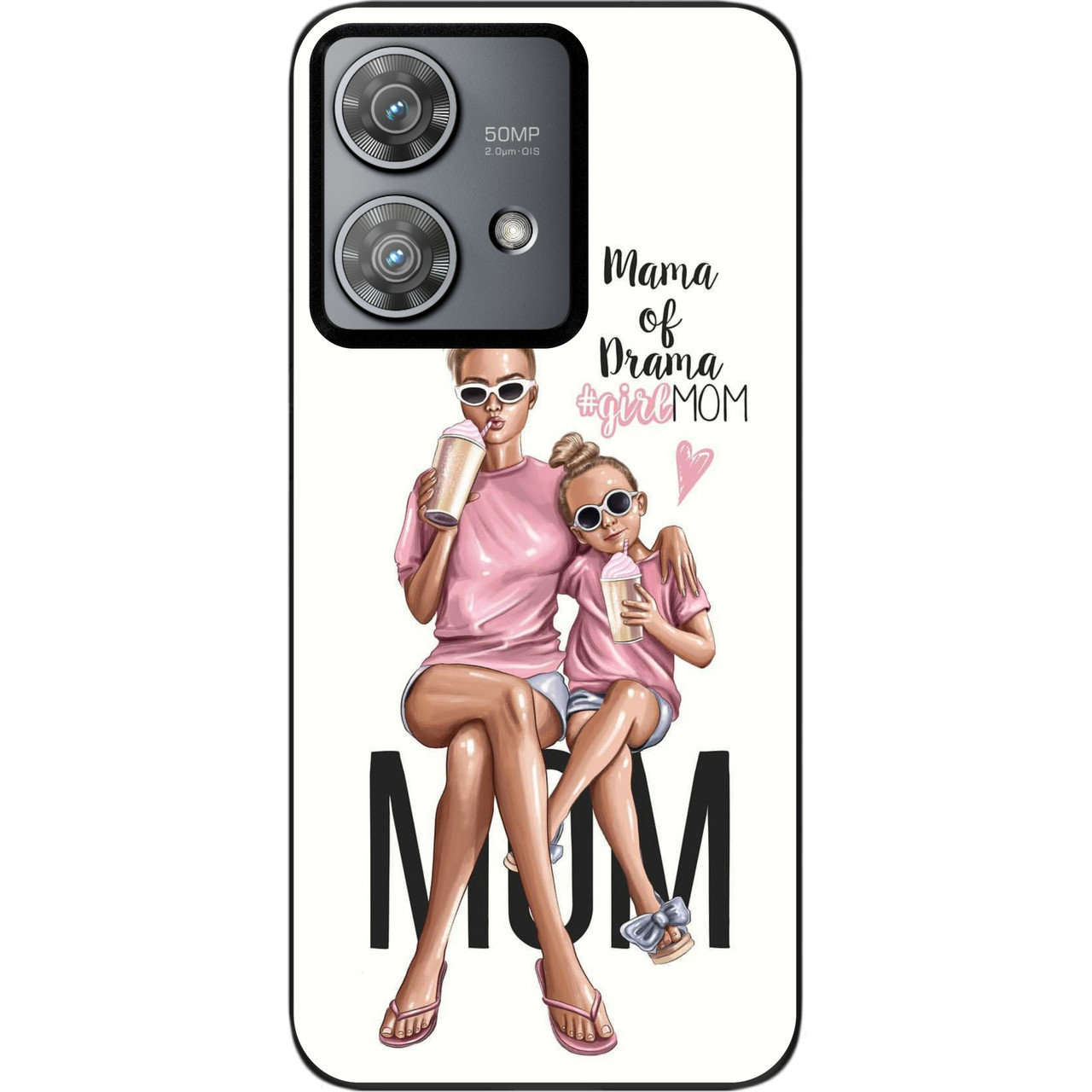 Оригінальний чохол Case для Motorola Edge 40 Neo з картинкою Мама з донечкою