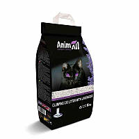 AnimAll (ЭнимАлл) - Наполнитель бентонитовый для кошачьих лотков, с лавандой 5 кг