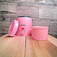 Воскоплав для восковой депиляции Wax Pro 200 розовый и силиконовая чаша