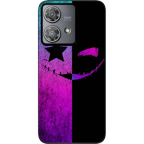 Силіконовий чохол Case для Motorola Edge 40 Neo з картинкою Смайл, фото 1