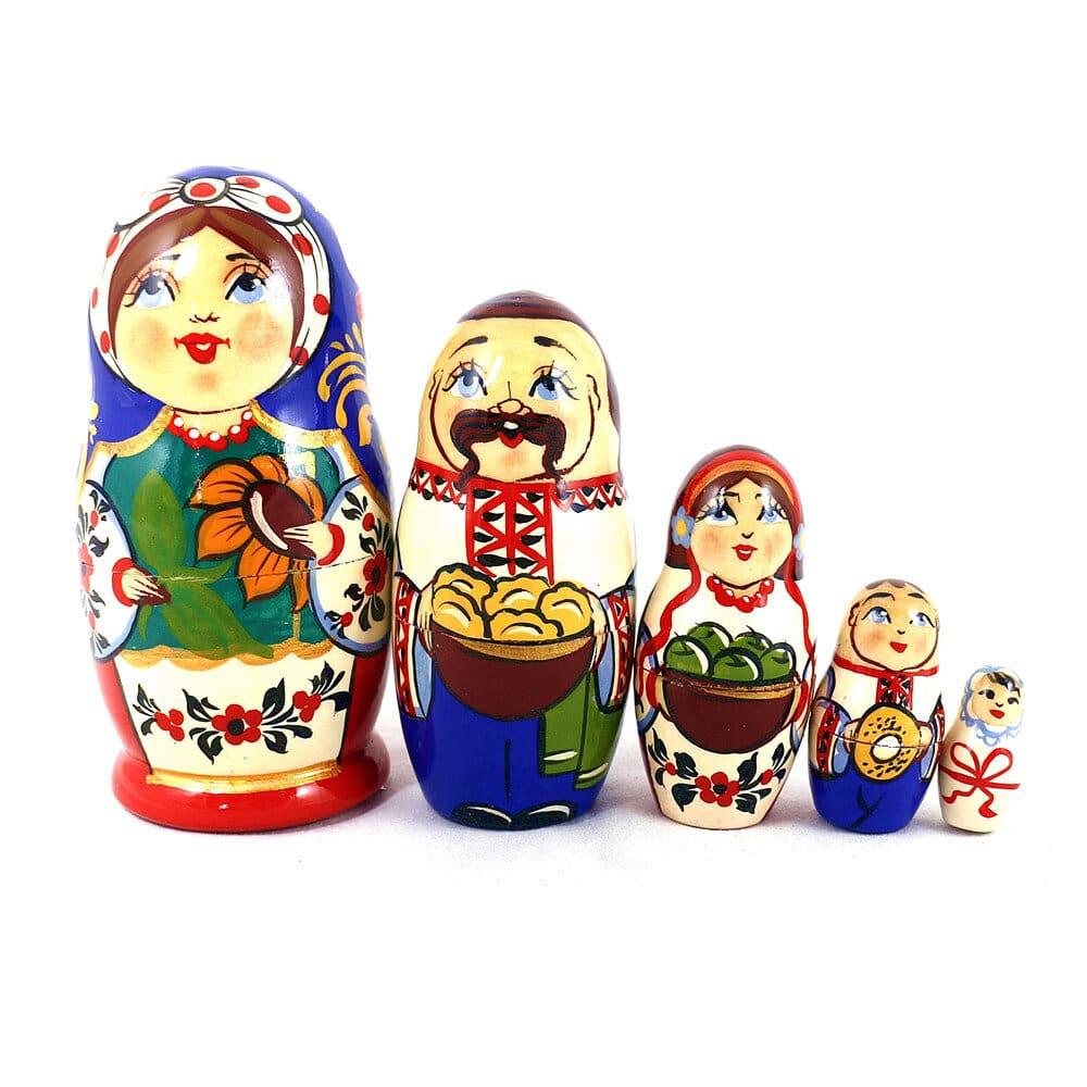 Матрьошка 5-х дівчинка українка 10.5 см М-14, фото 1