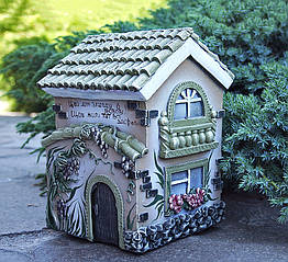 Скарбничка Будиночок Італійський - сонячний гіпс КГ605-3