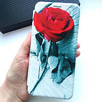 Чехол для Xiaomi redmi Note 11s 5g книжка подставка с магнитом и микрофиброй Patter Cover роза