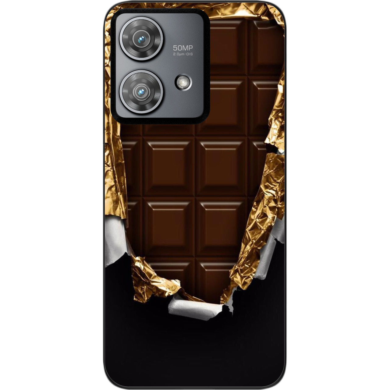 Силіконовий чохол Case для Motorola Edge 40 Neo з картинкою Шоколад