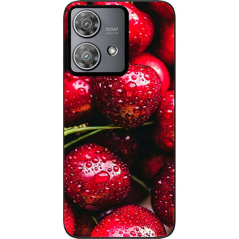 Силіконовий чохол Case для Motorola Edge 40 Neo з картинкою Вишня, фото 1