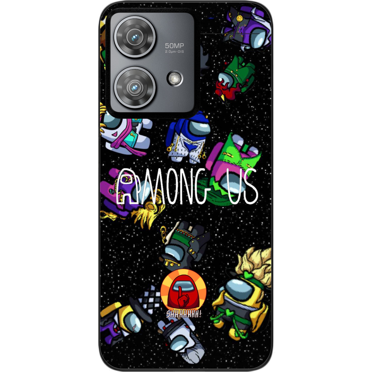 Силіконовий чохол Case для Motorola Edge 40 Neo з картинкою Among Us В космосі