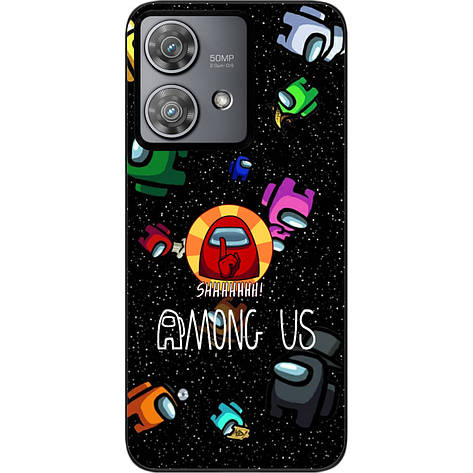 Силіконовий чохол Case для Motorola Edge 40 Neo з картинкою Among Us Тихо, фото 1