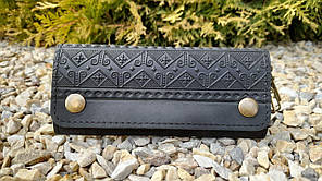 Ключниця кишенькова "Смужка" чорний 14*6.5 см 10-см-чер