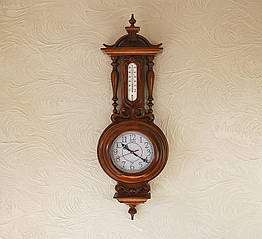 Настінний годинник Класика з термометром 9/760 х 105 х 250