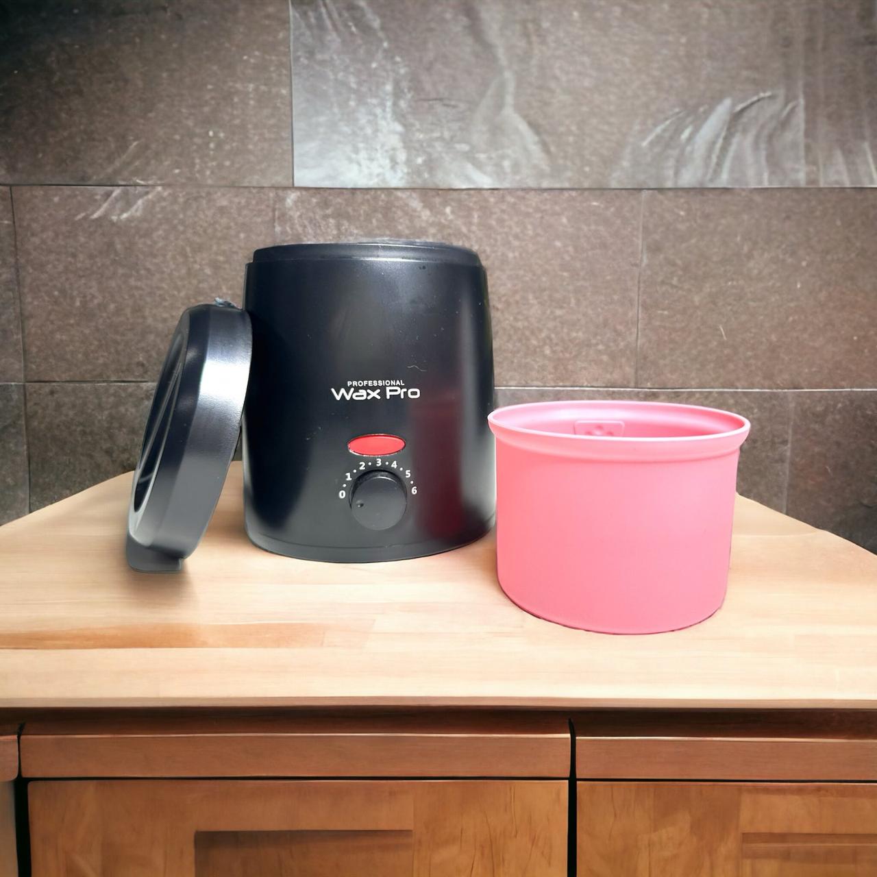 Воскоплав для воскової депіляції Wax Pro 200 чорний та силіконова чаша