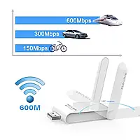 USB 3.0 WiFi адаптер PIX-LINK 600Mbps 2.4GHz/5GHz Adapter Dual Band, Gp1, Хорошее качество, 5ghz wifi usb,