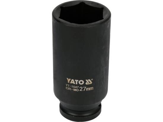 Головка торцева ударна глибока 6-гранна 1/2" 27х78мм YATO