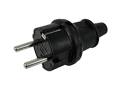 Вилка з заземленням каучукова LMA056 Лємансо