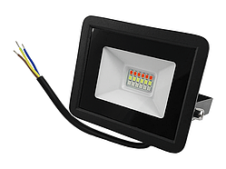 Прожектор LED 10w RGB+ пульт IP65 чорний LMP76-10 Лємансо