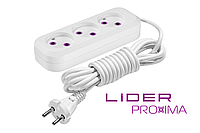 Удлинитель PROXIMA ТМ "LIDER" LP16-313 3 г 3 м