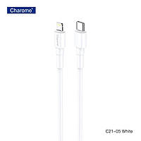 Кабель CHAROME C21-05 USB-C to Lightning charging data cable White