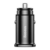 Автомобільний зарядний пристрій Baseus Square metal A+A 30W Black