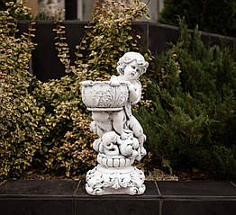 Кашпо янголятко з чашею, що внизу світиться 51*24*22 см СП525-4 св