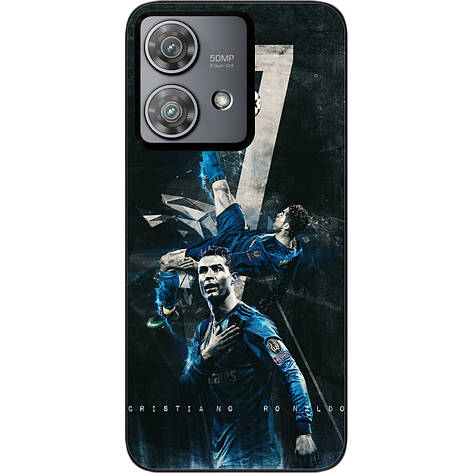 Силіконовий чохол Case для Motorola Edge 40 Neo з картинкою Футбол Cristiano Ronaldo, фото 1