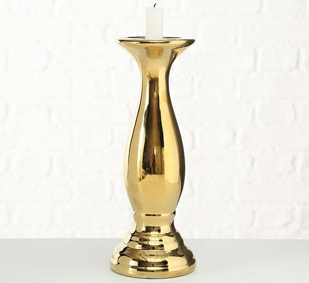 Свічник великий h29см золото кераміка 1016372