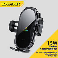 Тримач для мобільного Essager Mirrow Magnetic Phone Holder (Car Air-conditioner Vent Type) black