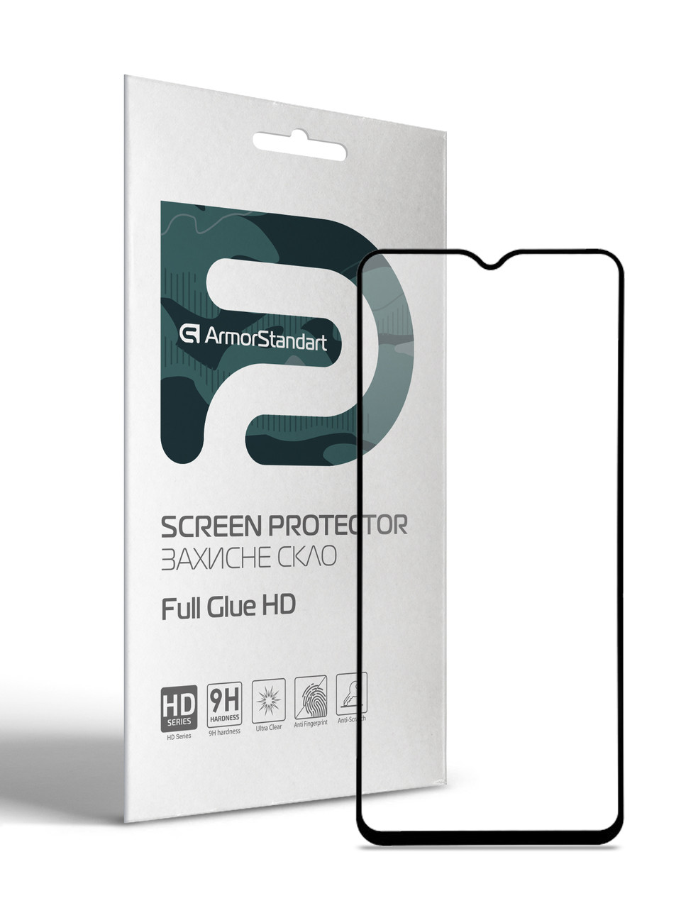 Захисне скло ArmorStandart Full Glue HD для Tecno POP 4 Pro (BC3) Black (ARM65104)