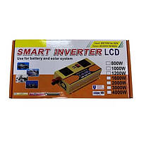 Преобразователь SMART с 12V/24V на 220V ( 1000W ) с LCD дисплеем инвертор постоянного тока, Ch1, Хорошее