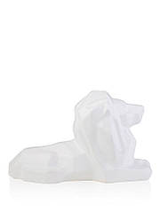 Статуетка полігональна Лев біла кераміка 20.5*10*13 см 2509-13