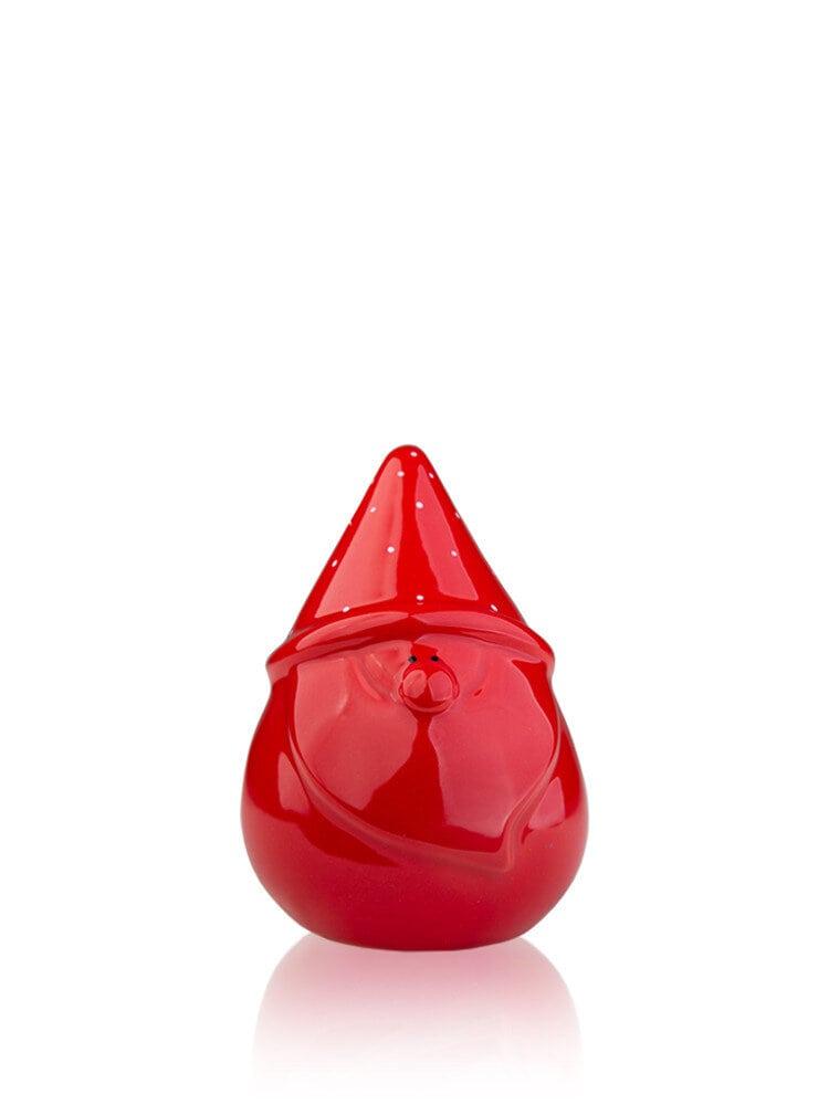 Статуетка Дід Мороз кераміка 9*9*13 см 1411-13 червоний