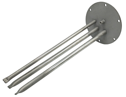 Фланец для бойлера под сухой тэн Gorenje 482979, D160 мм, L405 мм (тип 2, сплошная нержавейка)