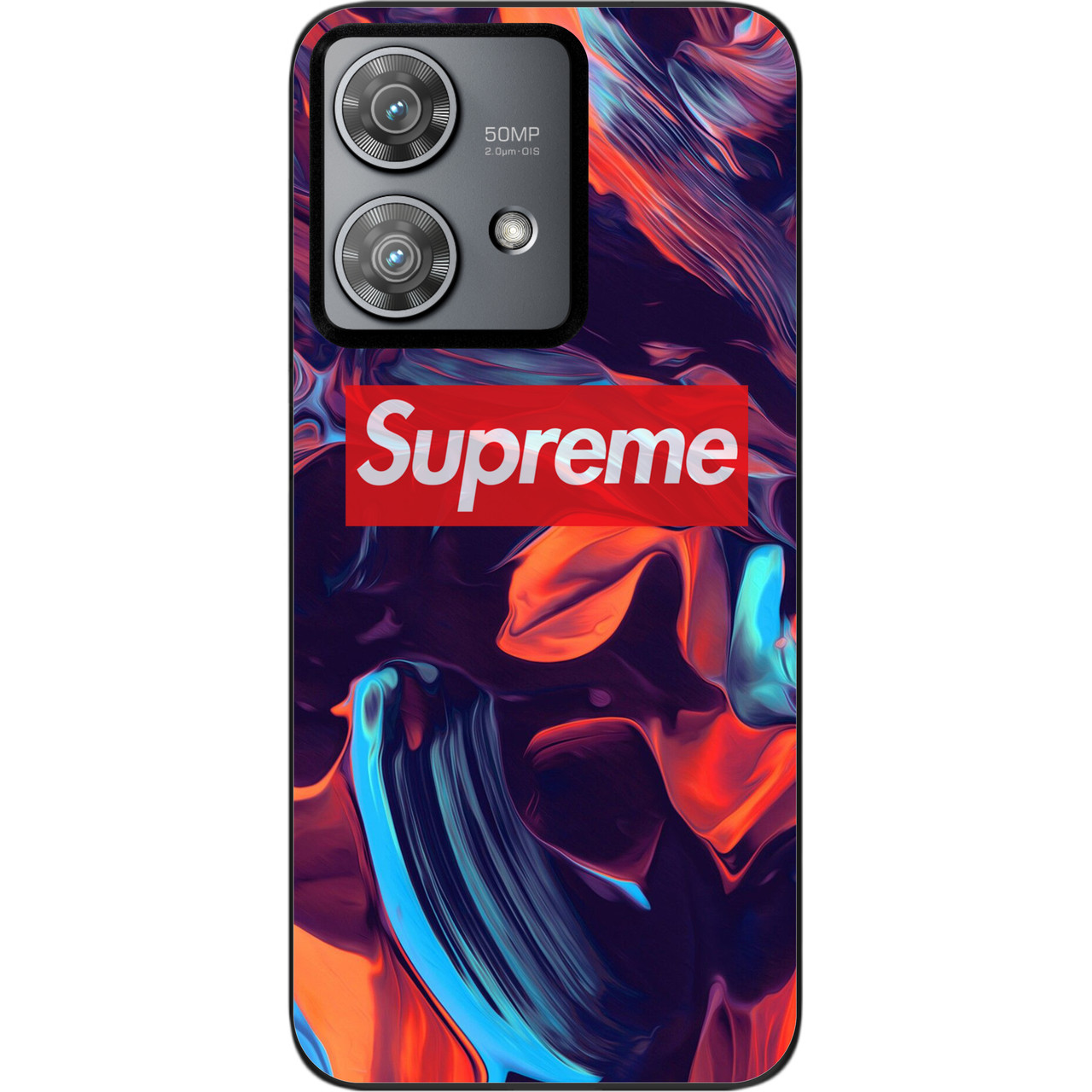 Силіконовий чохол Case для Motorola Edge 40 Neo з картинкою Supreme