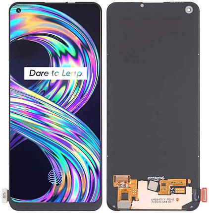 Дисплей + сенсор для Realme 8 4G Black (OLED), фото 1