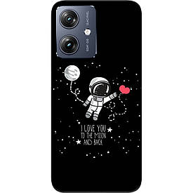 Чохол силіконовий Case для Motorola G54 Power з картинкою Любов до місяця