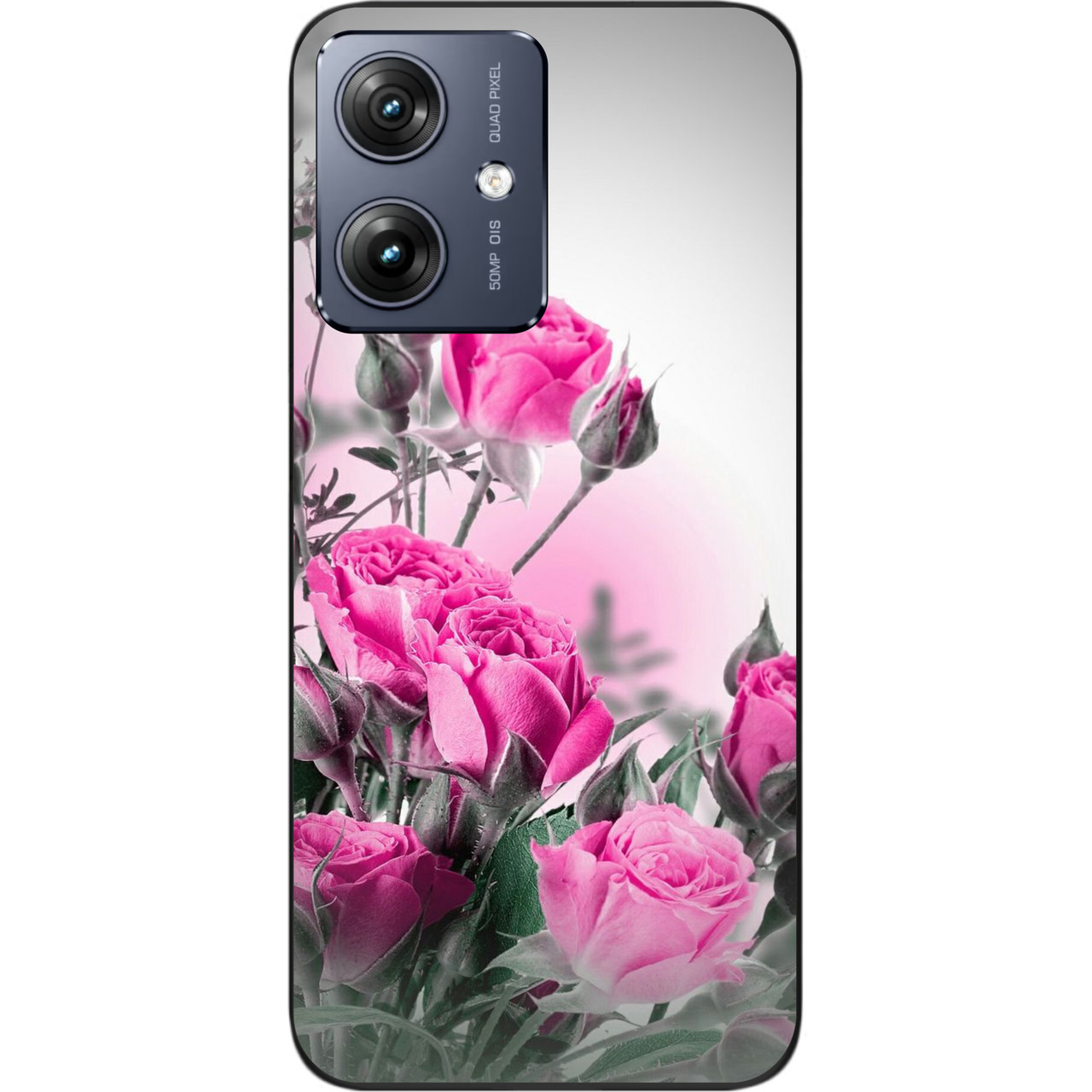 Силіконовий бампер Case для Motorola G54 Power із зображенням Рожеві троянди