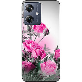 Силіконовий бампер Case для Motorola G54 Power із зображенням Рожеві троянди