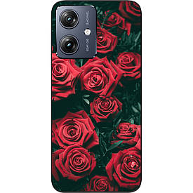 Силіконовий бампер Case для Motorola G54 Power із зображенням Троянди