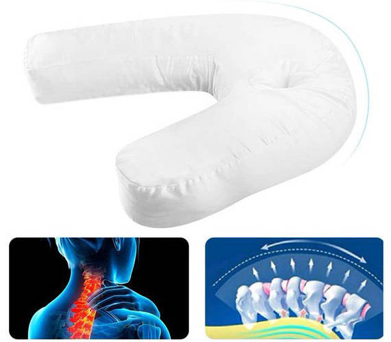 Анатомическая подушка подкова для сна Side Sleeper эргономичная ...