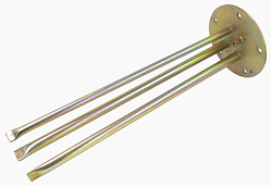 Фланец для бойлера под сухой тэн Novatec, D140 мм, L405 мм (анодированный)