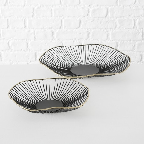 Набір 2х чаш метал d30-40см Yoko 1013877, фото 1