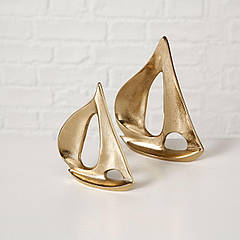 Набір 2х вітрильників метал золото h18-21см 1011580