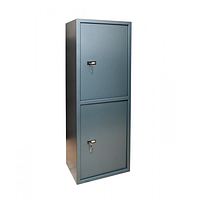 Офісний сейф з-1600 / 2к, сейф металевий 3 м, з касовим відділенням і замком ключового типу 2 секції (0-СО-1600/2К)