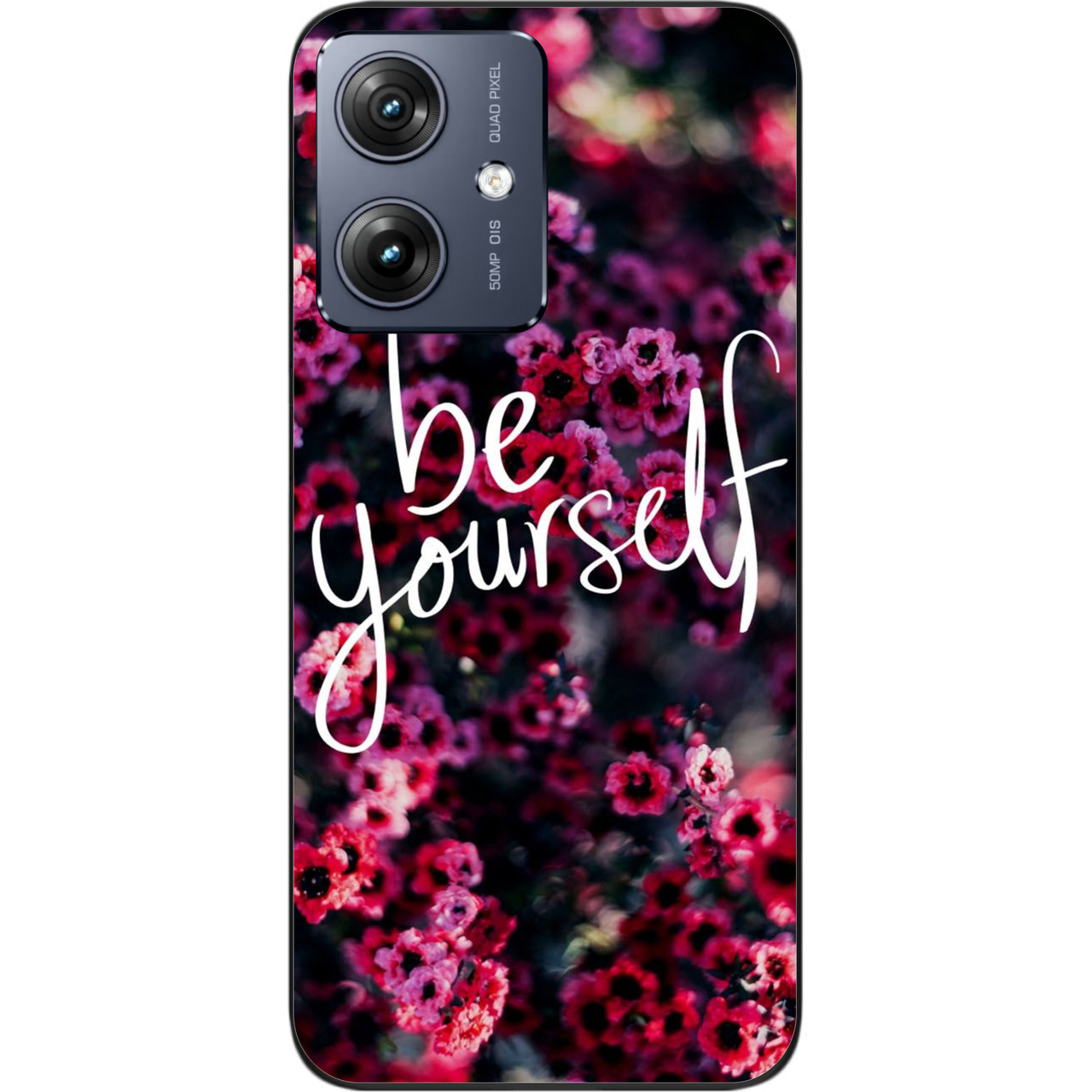 Силіконовий чохол Case для Motorola G54 Power з картинкою Будь собою