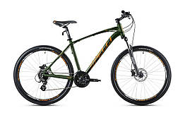 Велосипед гірський найнер 29 Spelli SX-4700 disk 21" темно зелений з помаранчевим