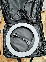 Кольцевая светодиодная лампа RING LIGHT ZB-R14 + сумка, Ch1, с держателем телефона диаметром 35 см без