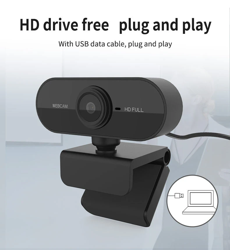 Вебкамера з гарнітурою X55, Web camera 1080P з мікрофоном, web камера USB, GP2, гарної якості, Комп'ютерна периферія й аксесуари,,