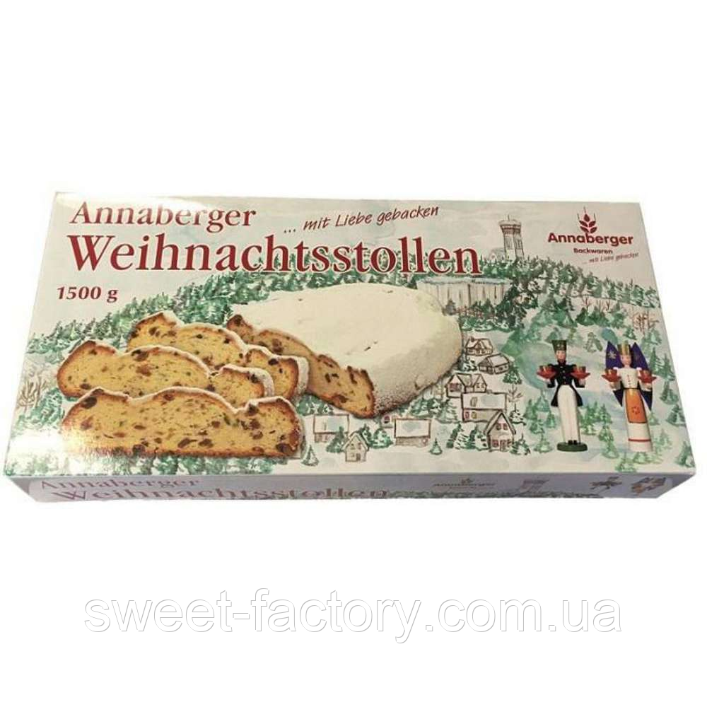 Штоллен Annaberger Erzgebirgischer Weihnachtsstollen 1000g