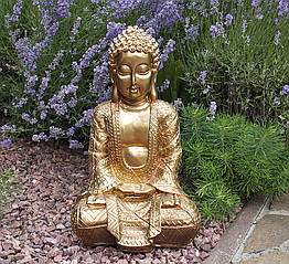 Статуетка Будда полістоун золото h38 см СП511-1 золото