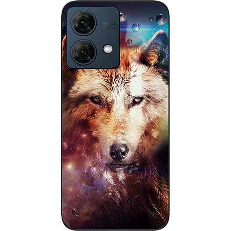 Чохол силіконовий Case для Motorola Moto G84 з картинкою Космічний вовк, фото 1